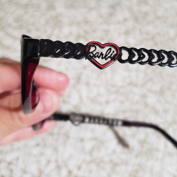 Love Barbie Black and Red Perscription Kid Glasses - Picture 3 of 6